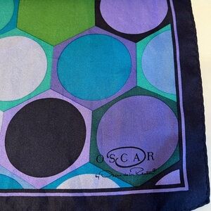 Oscar Geometric Circles long scarf NOT perfect